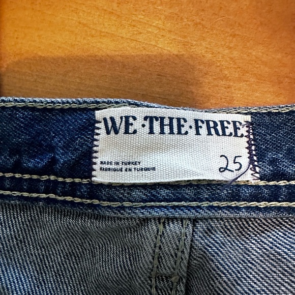 Women’s We The Free by Free People Maggie Midrise Straight Leg Jeans Size 25 NWT - Picture 4 of 10